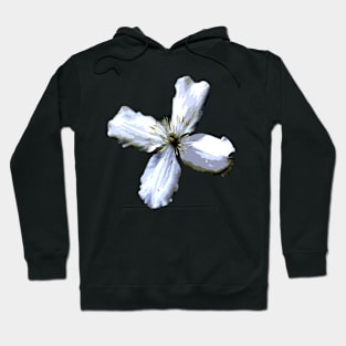 white flower Hoodie